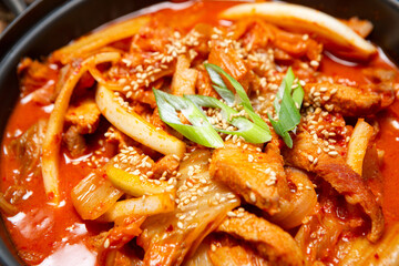 Pork and Kimchi Stew ,Korean food 