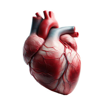 heart human real veins anatomy for background - ai generated