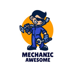 Illustration vector graphic of Mechanic, good for logo design