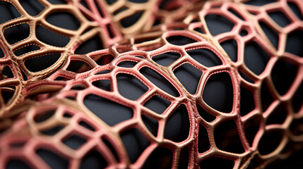 close up of a red and green net HD 8K wallpaper Stock Photographic Image 