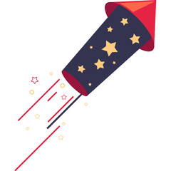 New Year Firecracker Illustration