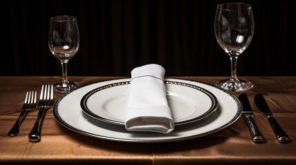 A picture of a table set