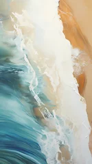 Poster Im Rahmen sand and water background © Hachem