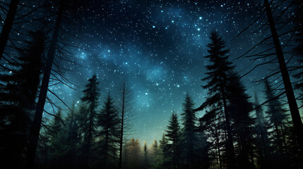 Fototapeta na wymiar A picturesque night sky