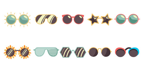 modern sunglasses style illustration