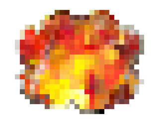 レトロゲーム風の爆発