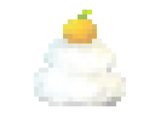 鏡餅のドット絵