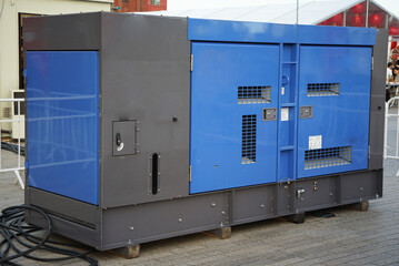 Large portable diesel generators for emergencies and outdoor events