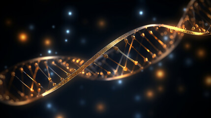 dna strand in the night HD 8K wallpaper Stock Photographic Image 