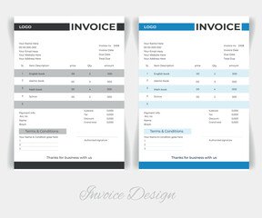 Invoice Design Template