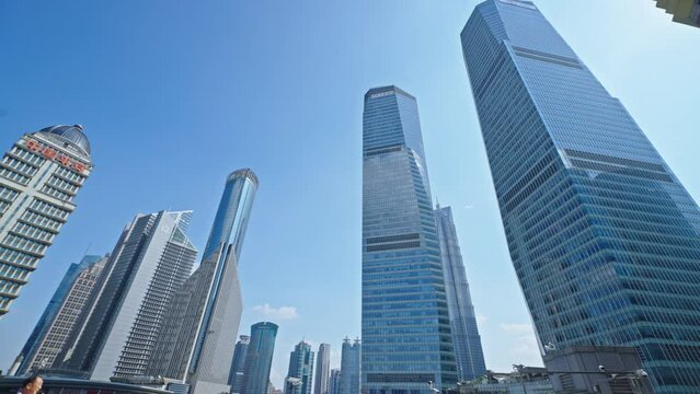 High-rise buildings in Lujiazui, Shanghai, China