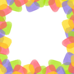 Fototapeta premium Frame or Border Made of Colorful Abstract Design