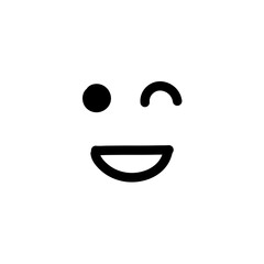 Smiling, face, with, smiling, eyes flat vector icon in emotions