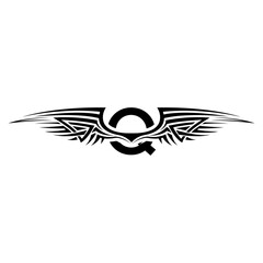 Initial Q letter wings logo