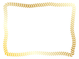 gold laurel square frame