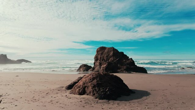 Beach scenes on the northern california coast 