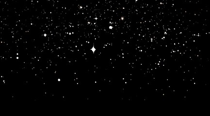 Sparkling Splendor Glitter Shines on Isolated Background