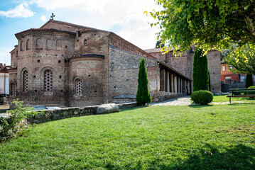 Fototapeta na wymiar Church of Saint Sophia in Ohrid town, North Macedonia 
