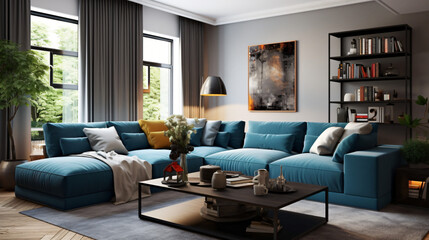 A spacious and inviting corner sofa