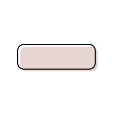 Hand drawn frame shape with line