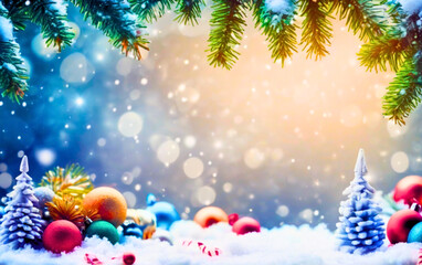 blue christmas background, christmas tree background, blue christmas background with snowflakes
