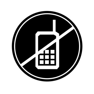 no mobile phone icon,