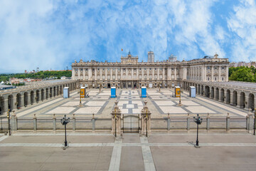 Spain Travel Concepts. Royal Palace in Madrid Spain