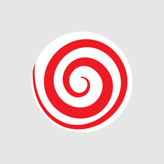 Peppermint Candy icon vector. Sweet illustration sign. Candy symbol. Dessert logo.