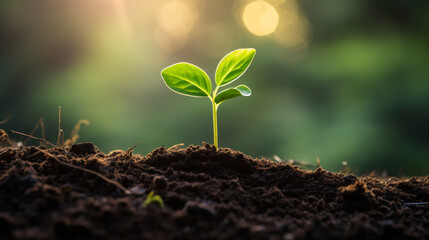 A vibrant green plant