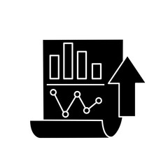 Data analysis line icon vector. analytics illustration sign. statistics symbol.