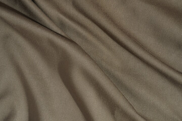 Wrinkled Earthy Fabric Texture Background Isolated