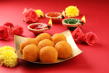 Motichoor laddoo, Diwali traditional sweet of India