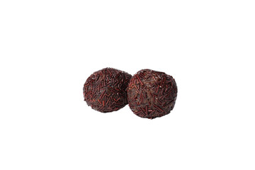 PNG, Brigadeiro chocolate candies, isolated on white background