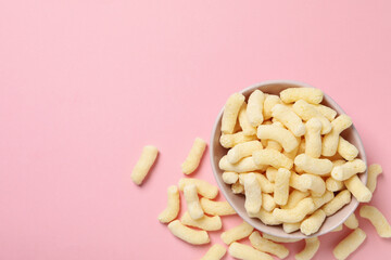 Corn sticks, concept of tasty snack food