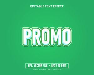 editable green promo text effect trending style text