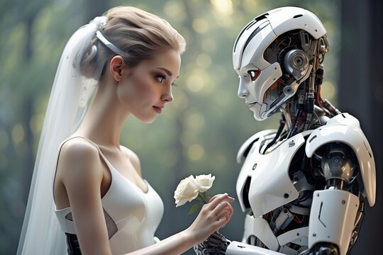The marriage of artificial intelligence robots with humans