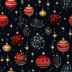 merry christmas pattern wallpaper background