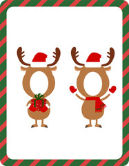 루돌프분장 합성도안