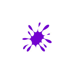 splashes with bright colored elements