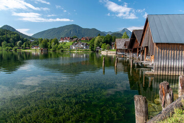 Landscape at the Grundlsee lake