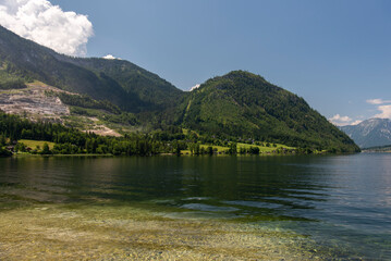 Landscape at the Grundlsee lake