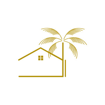 palm vector for logo design
