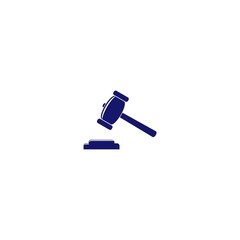 Judge gavel icon. Auction hammer icon isolated on white background