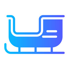 sleigh gradient icon