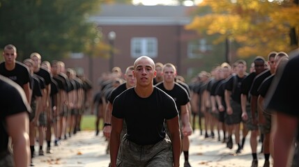 Army Recruits Go Through Basic Training In Winchester.

