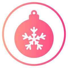 bauble gradient icon