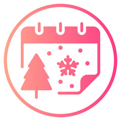 calendar gradient icon