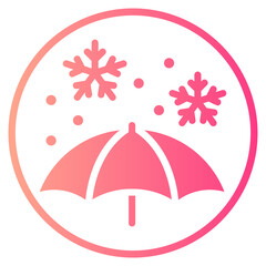 snowfall gradient icon