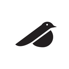 minimalist bird vector illustration 