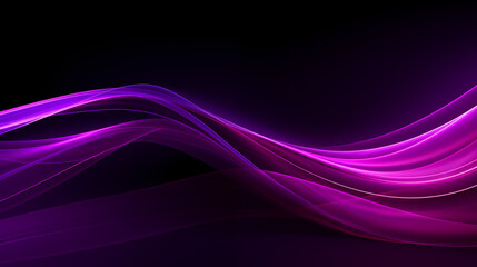 Purple light waves lines design. Abstract technology futuristic background.